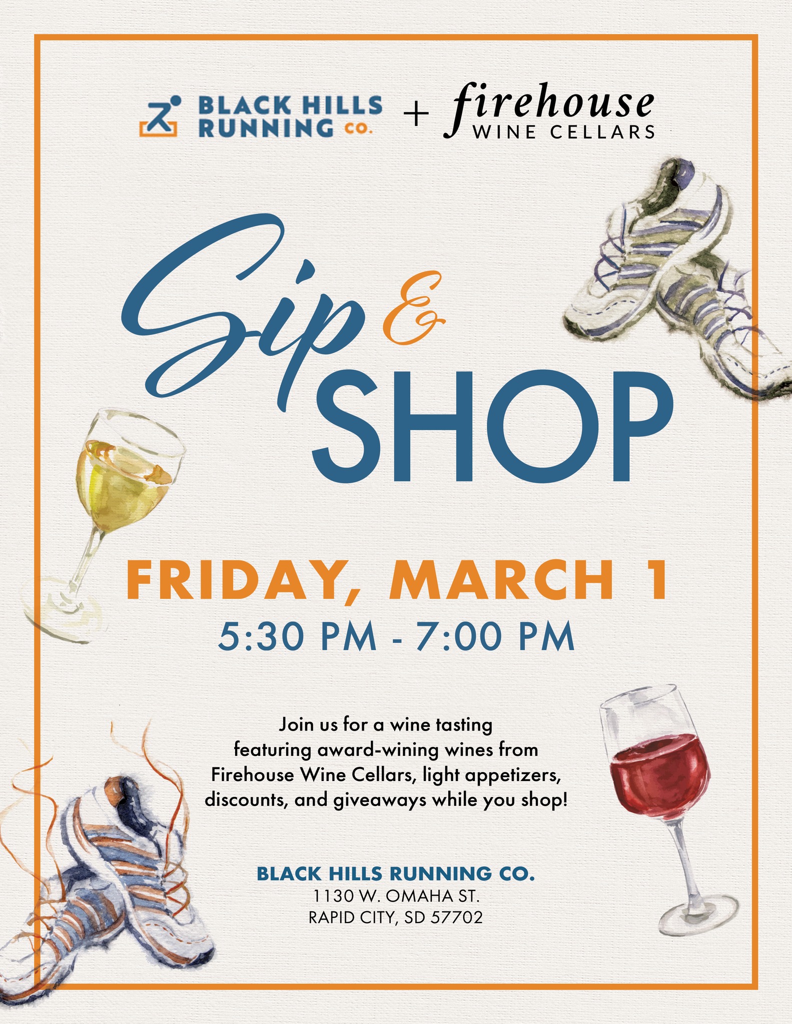 Firehouse Wine Cellars Sip & Shop Friday, March 1, 2024 in Rapid City SD